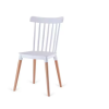 Afbeelding van HOMCOM Eetkamerstoel PP 48x52,5x83 cm WIT