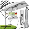 Afbeelding van tillvex® Rechthoekige Aluminium Parasol Ø 330 cm met Afdekking en Windscherm