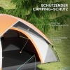 Afbeelding van Outsunny Campingtent van Polyester, Kunststof - 210L x 150B x 110H cm - Roestrood