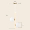 Afbeelding van HOMCOM Moderne verstelbare dubbele hanglamp in goud