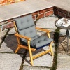 Afbeelding van Outsunny Zitkussen van polyester, schuim - 115L x 56B x 10D cm - Lichtgrijs