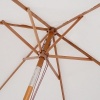 Afbeelding van Outsunny Parasol van Tannenhout, Bamboe, Polyester - Crèmewit - L200 x B150 x H235 cm