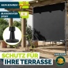 Afbeelding van tillvex® Klemluifel, verticale zonwering, B x D 200 x 180 cm, antraciet