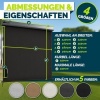 Afbeelding van tillvex® Verticale zonwering 200 x 250 cm voor binnen en buiten met afdekking