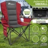 Afbeelding van TRESKO® Opvouwbare Campingstoel tot 150 kg met Armleuningen en Bekerhouder