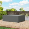 Afbeelding van Outsunny Waterdichte Tuinmeubelhoes, Winddicht en UV-bestendig, Grijs 600D Oxford-stof