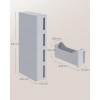 Afbeelding van SONGMICS Smalle rolkar met wielen en 4 laden, ruimtebesparend, grijs, 45,2 x 17,3 x 84 cm