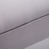 Afbeelding van HOMCOM halbank met zeildoek en armleuning 102 x 36 x 51 cm grijs-wit