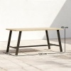 Afbeelding van Outsunny Salontafel van Metaal - 100 x 55 x 45 cm - Bruin