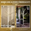 Afbeelding van HOMCOM LED Lichterboom 180 cm met 96 warmwitte LEDs, IP44 voor binnen en buiten, kunstkerstboom