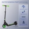 Afbeelding van HOMCOM E-Scooter van versterkt nylon en aluminium - 71L x 36,5B x 75-80H cm - Groen/Zwart