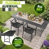 Afbeelding van tillvex® 2-delige Stapelbare Tuinstoelen Weerbestendig met Armleuning