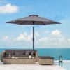 Afbeelding van Outsunny Knikparasol met handkruk - zonnescherm voor tuin en strand
