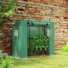 Afbeelding van Outsunny Kas van staal en kunststof - 200L x 76B x 170H cm - Groen