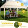 Afbeelding van Tillvex Vouwpaviljoen 3x6m Beige, Waterdicht, Verstelbaar, UV 50+, Incl. Draagtas & Grondpijlen