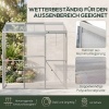 Afbeelding van Outsunny Polycarbonaat en Aluminium Kweekkas met Schuifdeur en Dakramen, 192 x 68 x 196 cm, Zilver