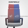 Afbeelding van HOMCOM Bureau Stoel - Polyester, Schuim - 69L x 60,5B x 109-117H cm - Donkergrijs