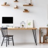 Afbeelding van Glazen tv-verhoger - Monitorstandaard - Verstelbare laptopstandaard 9-11 cm - 70x24 cm transparant