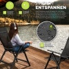 Afbeelding van tillvex® Tuinstoel Hoge Rug met Armleuningen & Neksteun | Inklapbare, Weerbestendige Campingstoel