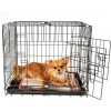 Afbeelding van TRESKO hondenbench - metalen transportkooi - opvouwbare draadkooi 62 x 45 x 52 cm
