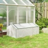 Afbeelding van Outsunny Kas van Metaal, PE - 180L x 90B x 70H cm - Wit