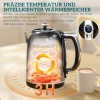 Afbeelding van HOMCOM Waterkoker en Broodrooster Set 1,7L RVS met 6 Bruiningsniveaus en LED Display
