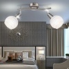 Afbeelding van GLOBO LED-spotlight met 2 lampen ELLIOTT mat nikkel