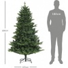 Afbeelding van HOMCOM Kunststof Kerstboom Ø105 x 180 cm Groen