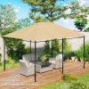 Afbeelding van Outsunny vervangend dak voor pavilion - polyester - khaki