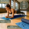 Afbeelding van RE:SPORT Yogamat, ftalaatvrij, antislip, 183 x 61 x 0,6 cm, marineblauw/lichtblauw