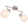 Afbeelding van GLOBO 54025-2, Nikkel, Glas, Metaal, IP20, E27, 40 W