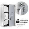 Afbeelding van HOMCOM medicijnkastje EHBO-kast met slot RVS 30 x 18 x 50 cm