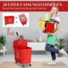 Afbeelding van Homcom Mopemmer met wringer - Kunststof - 60L x 27B x 70,5H cm - Rood
