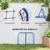 Afbeelding van HOMCOM Voetbal Rebounder - PE, Metaal - 78L x 84B x 65-78H cm - Blauw