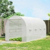 Afbeelding van Outsunny Kascover-PE-400L x 200B x 200H cm - Wit