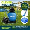 Afbeelding van Tillvex zandfiltersysteem 7.900L/h + 400g filterkogels | Zwembadfilter met drukweergave