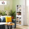 Afbeelding van HOMCOM Staande Boekenkast met 9 Planken en 1 Lade - Wit 60 x 26 x 158 cm
