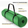 Afbeelding van TRESKO® fitnessmat yogamat pilatesmat 185 x 60 cm, groen, 1,5 cm dikte, getest op ftalaten