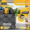 Afbeelding van TRESKO® Opvouwbare Bolderwagen 215L met Rem | Handwagen 150kg | Strandwagen met brede wielen