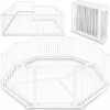 Afbeelding van KIDUKU® 7,2 meter veiligheidshek XXL inklapbaar incl. deur, bestaand uit 8 elementen