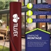 Afbeelding van Tillvex® Premium aluminium parasol 330 cm met hoes en windbescherming | 360° draaibaar en kantelbaar