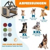 Afbeelding van LOVPET® reisBench Hondenbench hondenbox honden transportbox opvouwbaar incl. transportzak hondenbak 