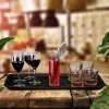 Afbeelding van Relaxdays dienblad voor horeca, rechthoekig 56x41 cm, zwart, met opstaande rand