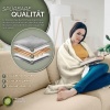 Afbeelding van Sinnlein® pluche warmtedeken 200 x 180 cm crème | elektrische deken met timer en 9 standen
