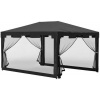 Afbeelding van Outsunny Paviljoen met netwanden en stevige verbindingen 84C-022V03