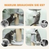 Afbeelding van PawHut Kattenboom van Spaanplaat, Ø48 x 103,5 cm, Lichtgrijs