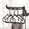 Afbeelding van HOMCOM Wasmand van staal en kunststof, 73L x 64B x 177H cm, zwart