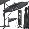 Afbeelding van tillvex® Premium aluminium parasol 330 cm met afdekking, windbescherming en 360° draaibaar