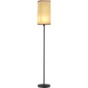 Afbeelding van HOMCOM Vloerlamp van metaal en polyester - Ø25 x 161,5H cm - Zwart