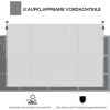 Afbeelding van Outsunny Polyester Zijpanelen voor Paviljoen Wit